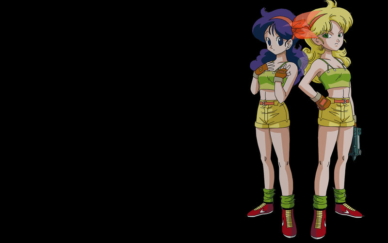 two anime girls in matching outfits