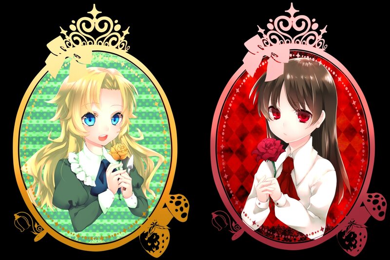 Two Anime Girls in Portraits