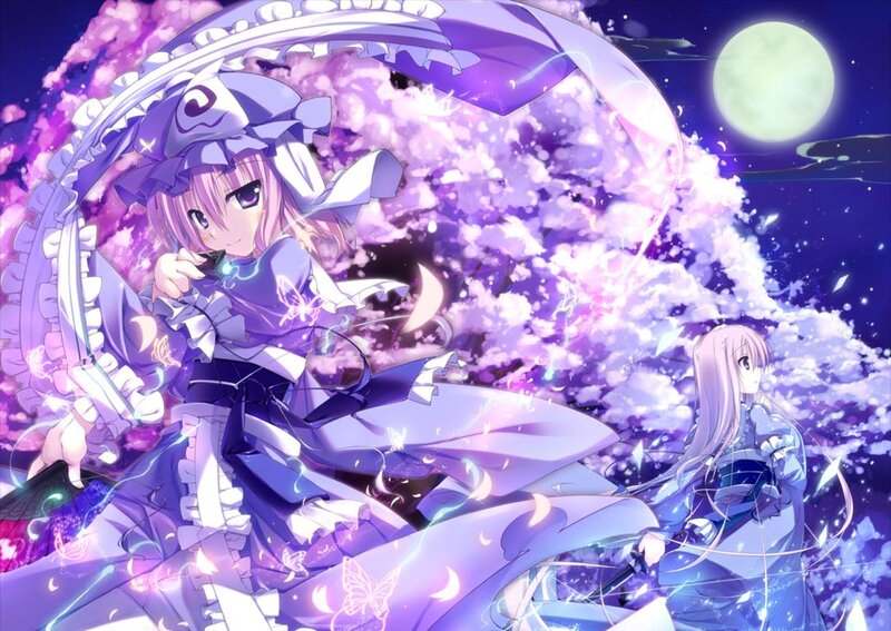 Two Anime Girls in Purple — Magical