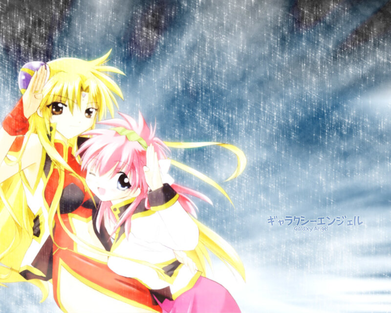 Two Anime Girls in Rain