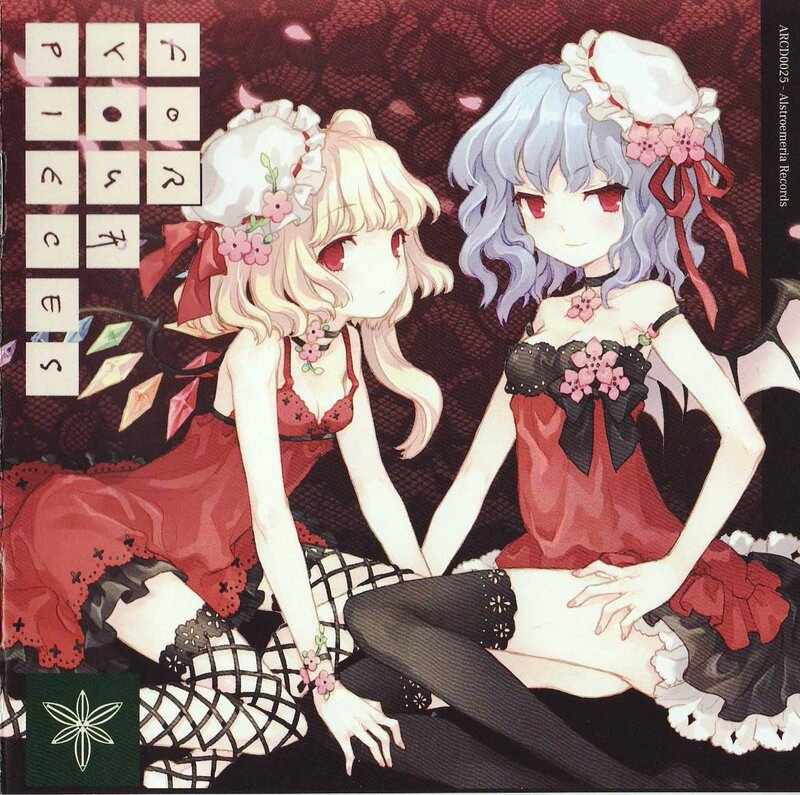 Two anime girls in red dresses