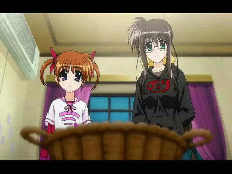 Two Anime Girls in Room — Purple