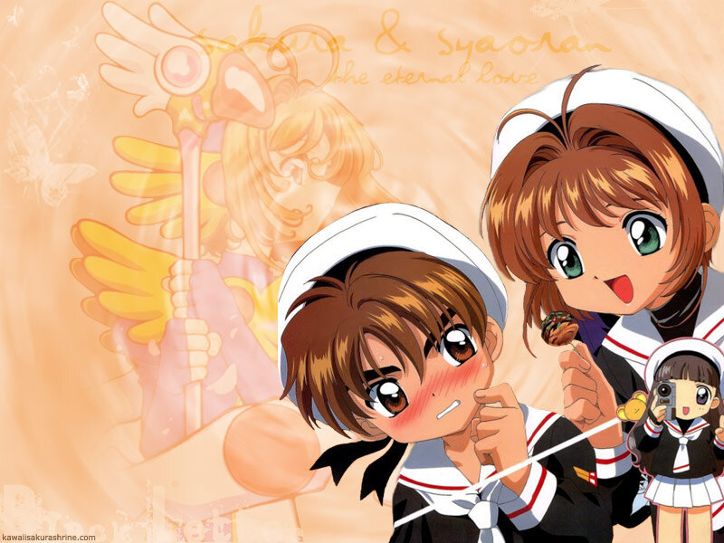 Two Anime Girls in Sailor Uniforms