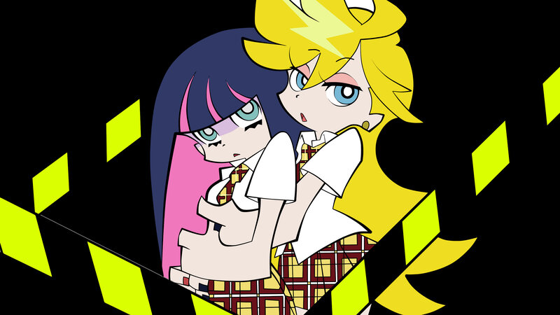 two anime girls in school uniforms