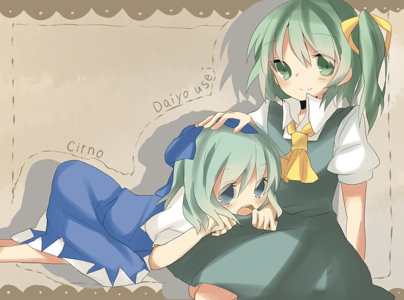 Two anime girls in school uniforms