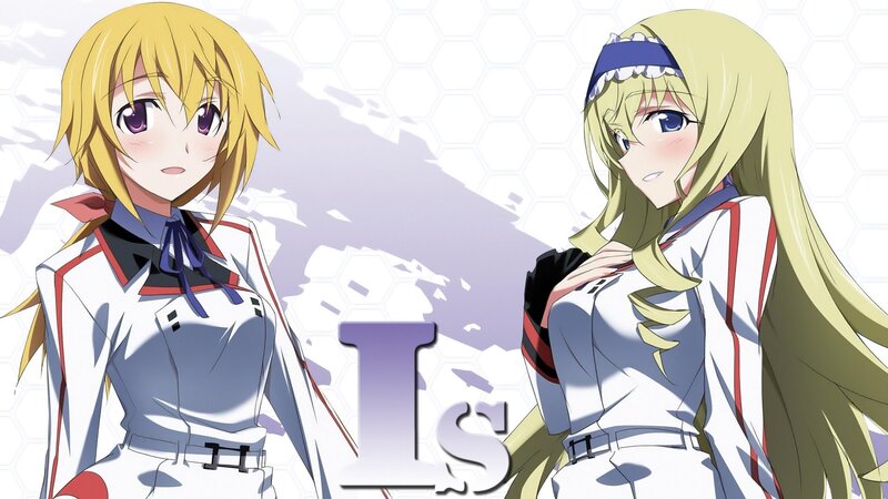 Two anime girls in school uniforms