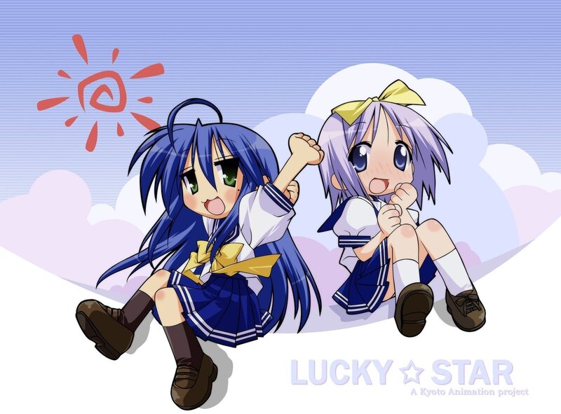 Two anime girls in school uniforms