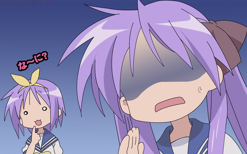 Two anime girls in school uniforms