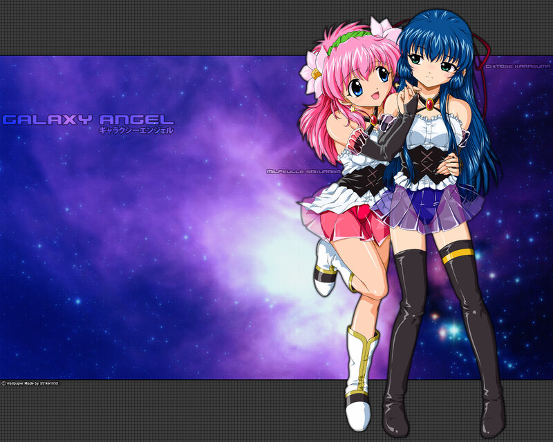 Two Anime Girls in Space — Purple