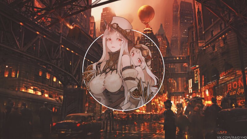 Two Anime Girls in Steampunk