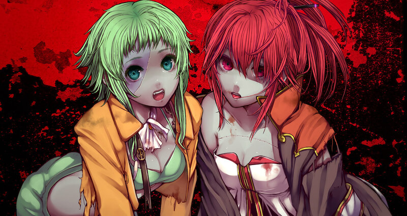 Two Anime Girls in Tattered Clothes
