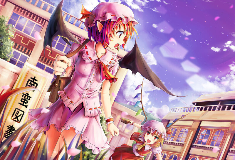 Two Anime Girls in Town