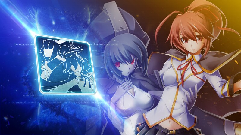 Two Anime Girls in Uniform — Blue, Dramatic, Anime Art