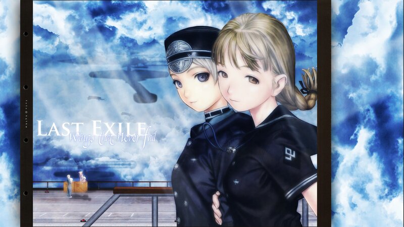 Two Anime Girls in Uniform — Blue, Dramatic