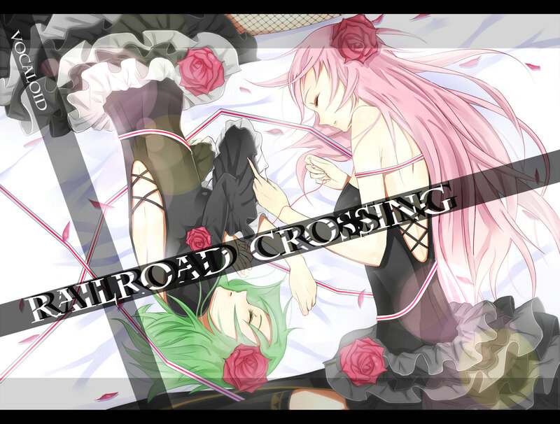Two Anime Girls Lying — Pink, Dreamy