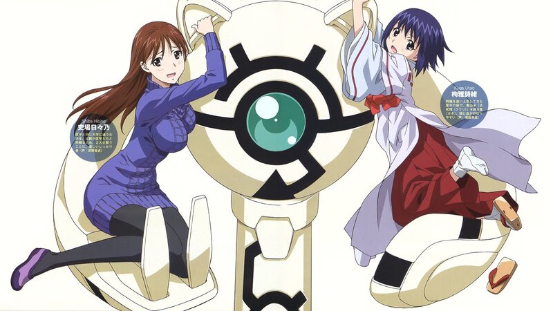Two Anime Girls on a Robot