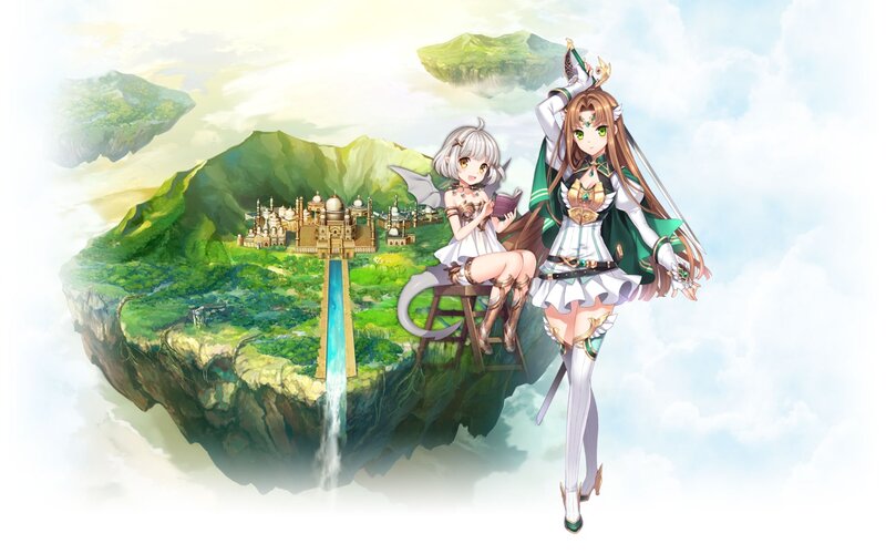 Two Anime Girls on Island