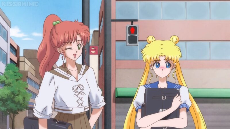 Two Anime Girls on Street — Yellow