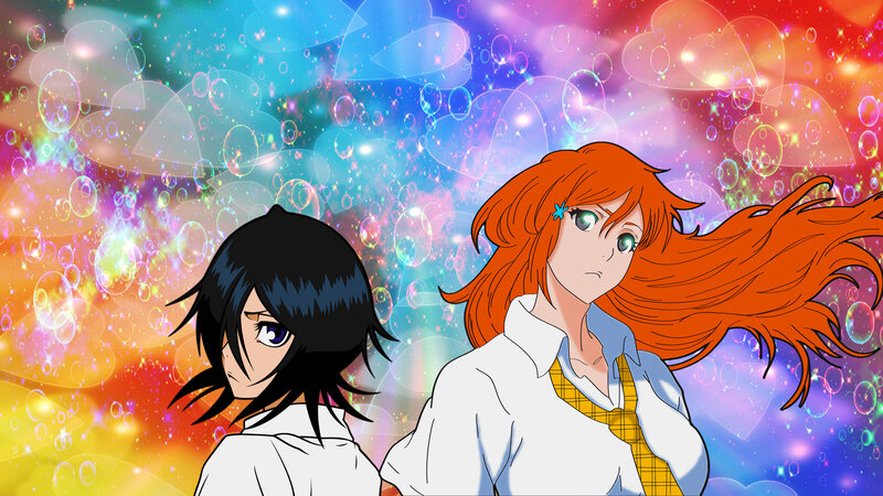 Two Anime Girls — Orange, Dreamy