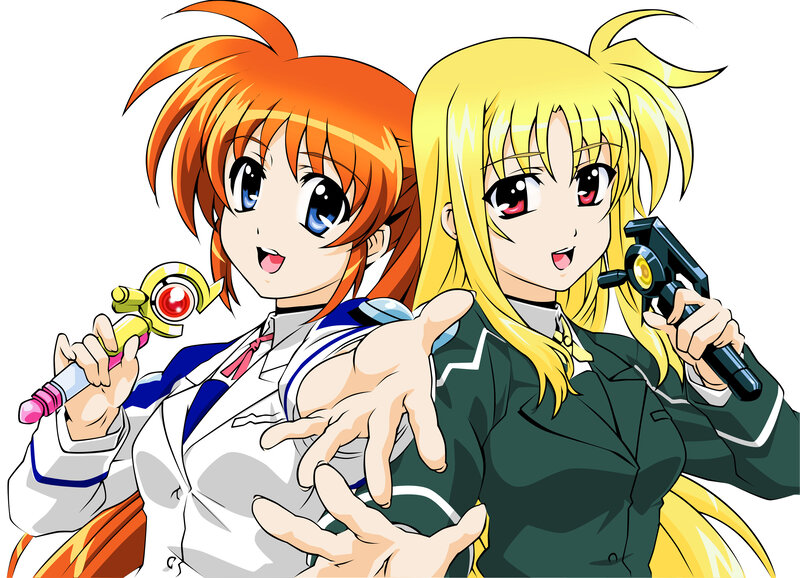 Two Anime Girls — Orange, Energetic