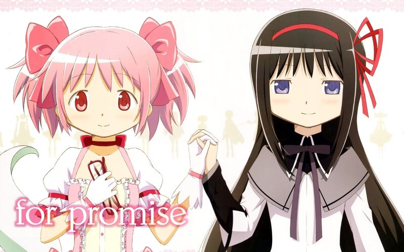 Two Anime Girls — Pink, Cheerful, Bows, Gloves, School Uniforms