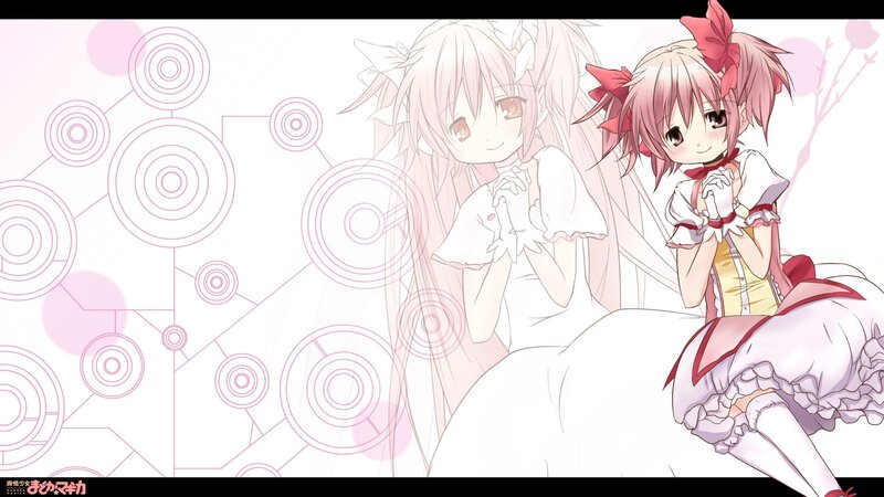 Two Anime Girls — Pink, Cheerful, Pink Hair