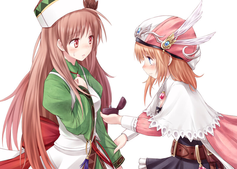 Two Anime Girls — Pink, Dramatic, Ring Box