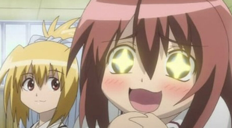 Two Anime Girls — Pink, Excited