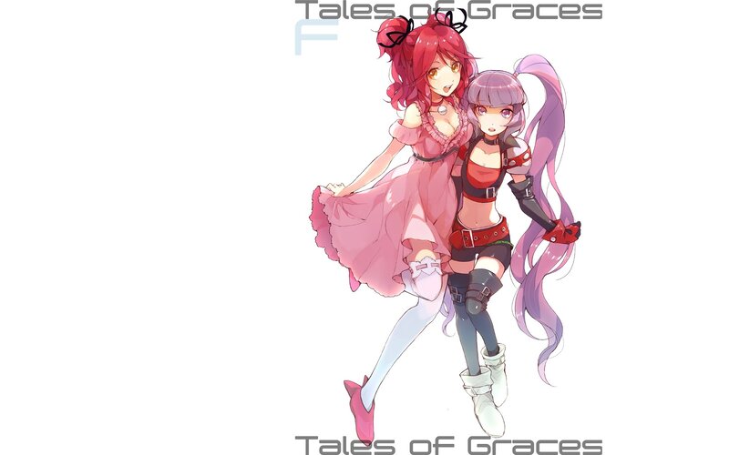 Two Anime Girls — Pink, Playful, Pink Dress