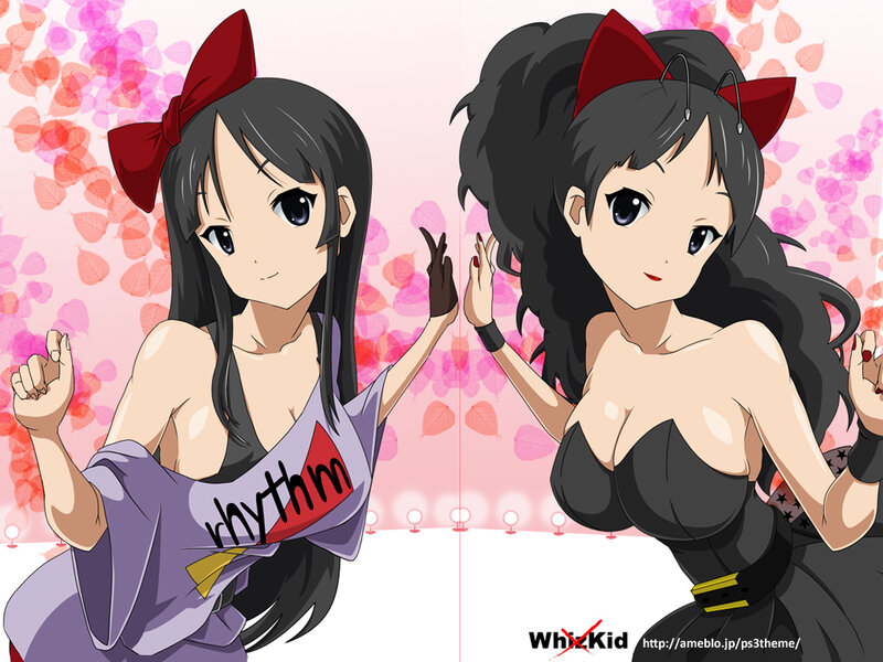 Two Anime Girls — Pink, Playful, Spring
