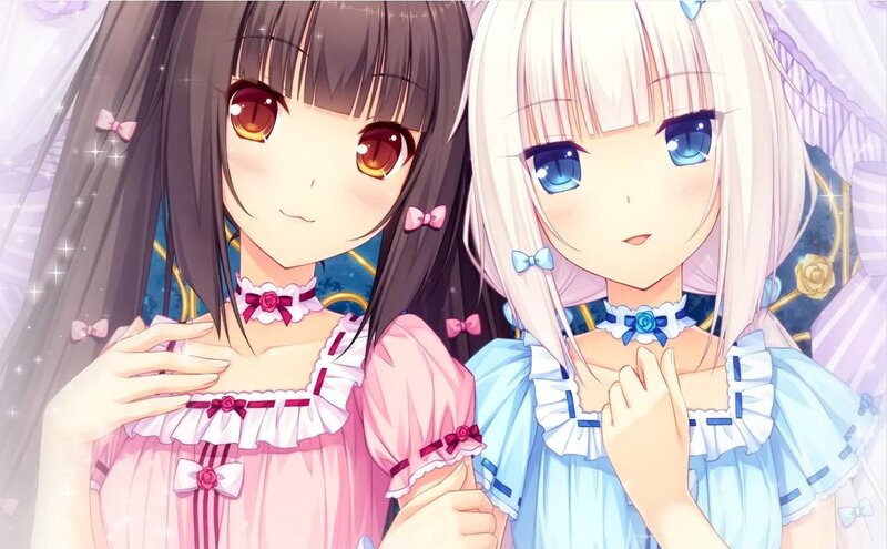 Two Anime Girls — Pink, Sweet