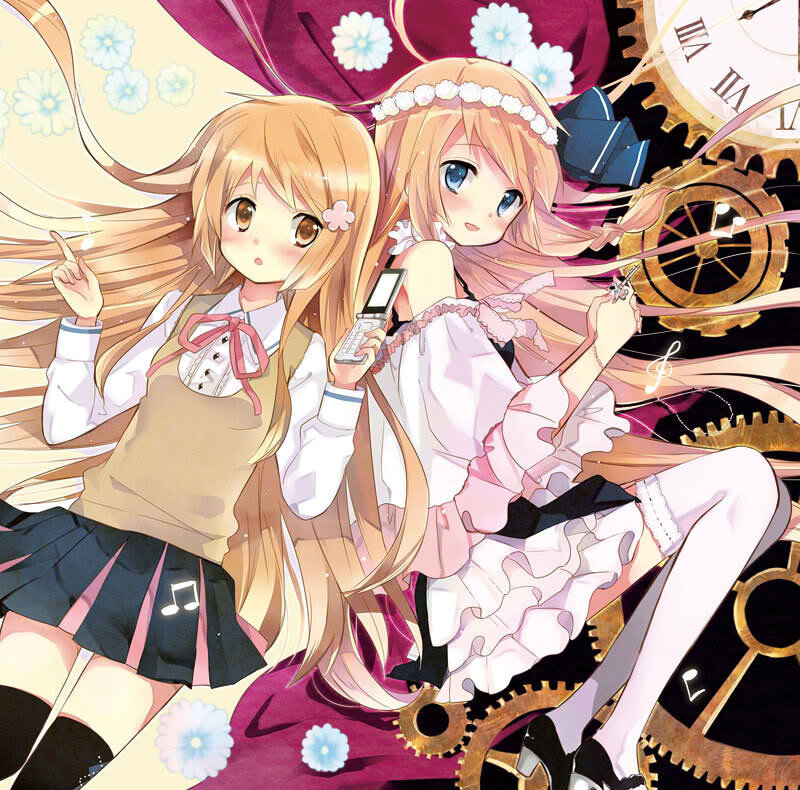 Two Anime Girls — Pink, Whimsical