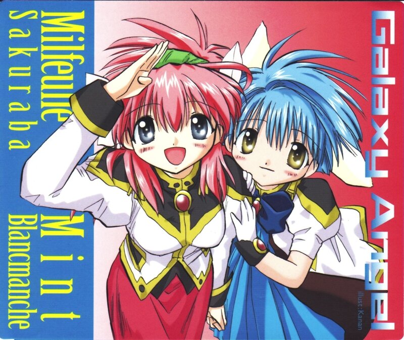 Two Anime Girls Posing — Red