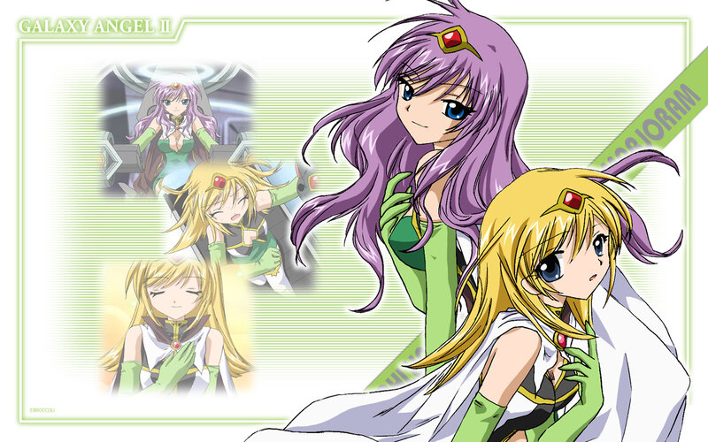 Two Anime Girls — Purple, Calm, Anime Characters
