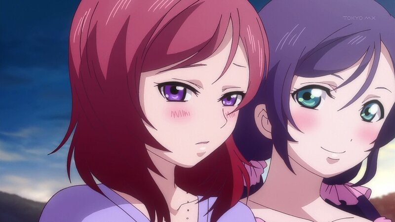 Two Anime Girls — Purple, Calm, Sunset