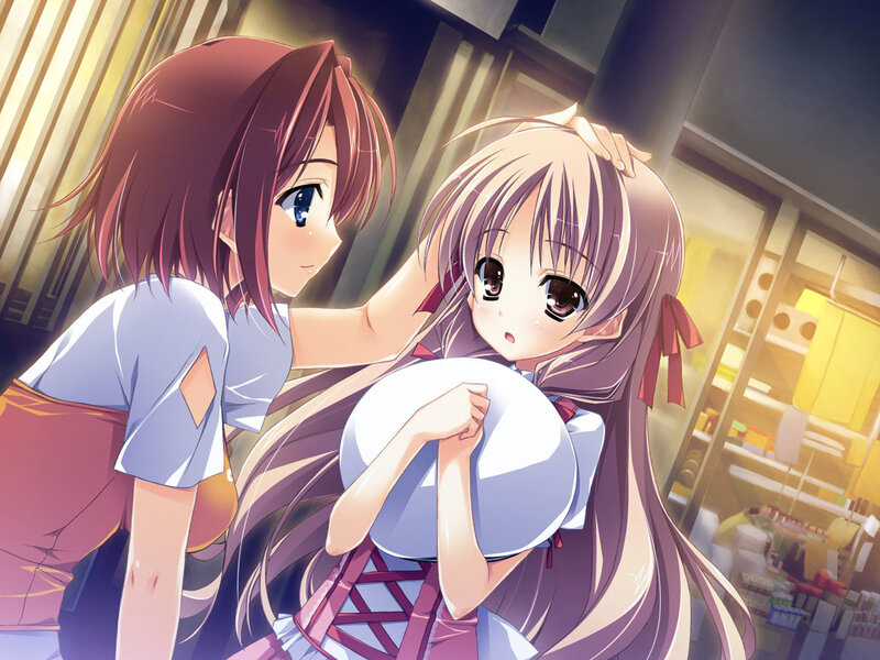 Two Anime Girls — Purple, Calm