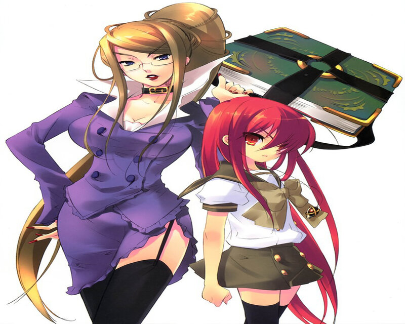 Two Anime Girls — Purple, Confident