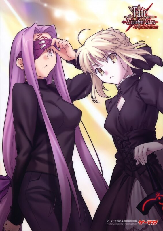 Two Anime Girls — Purple, Dramatic, Anime Characters