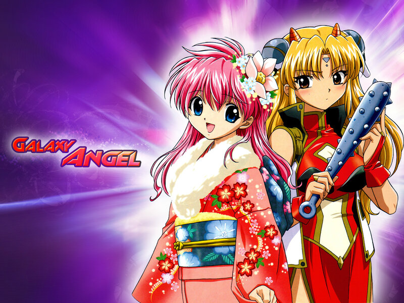 Two Anime Girls — Purple, Dramatic, Kimono