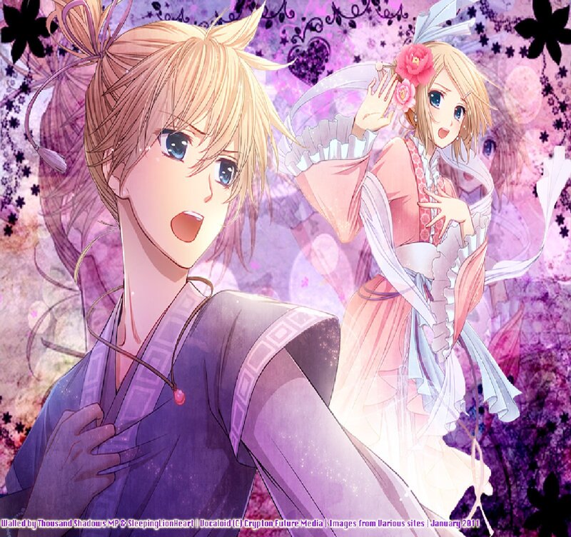 Two Anime Girls — Purple, Dreamy