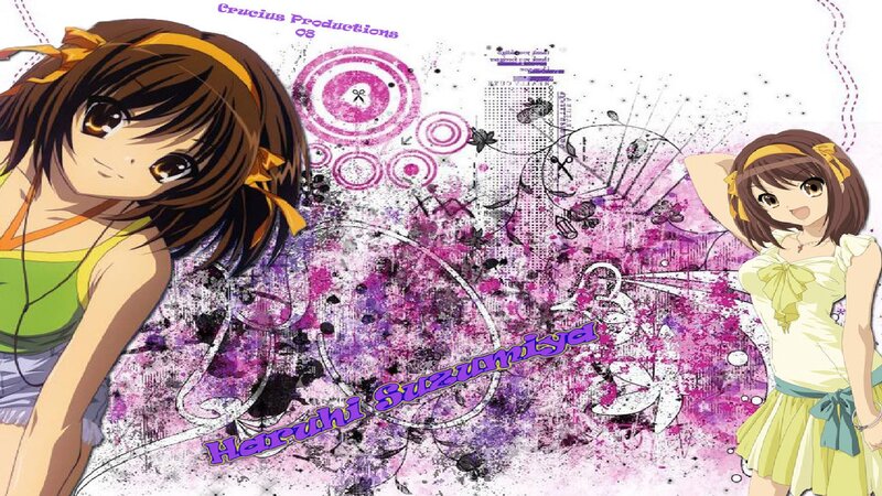 Two Anime Girls — Purple, Playful, Headband