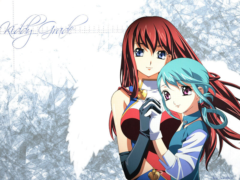 Two Anime Girls — Red, Calm, Crystals