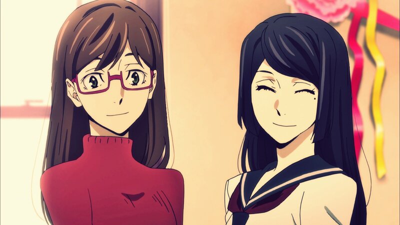 Two Anime Girls — Red, Calm, Glasses