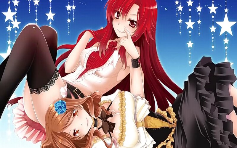 Two Anime Girls — Red, Dreamy