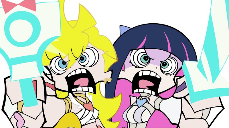 Two Anime Girls Screaming — Yellow