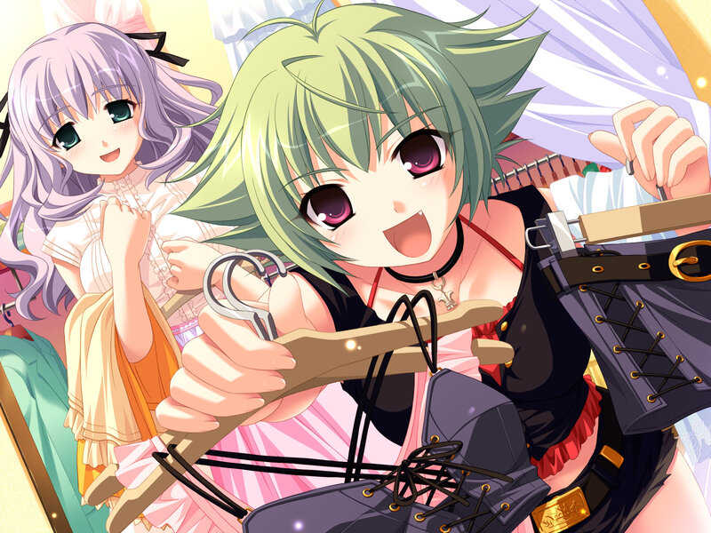 Two Anime Girls Shopping
