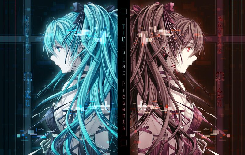 Two Anime Girls Side by Side
