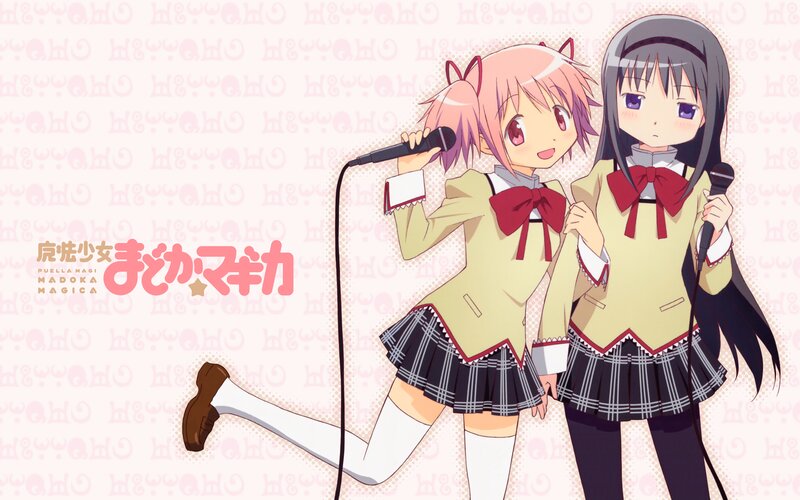 Two Anime Girls Singing — Pink, Playful, Microphone