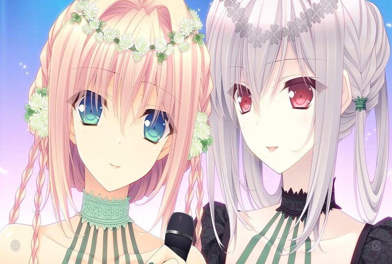 Two Anime Girls Singing — Pink, Serene