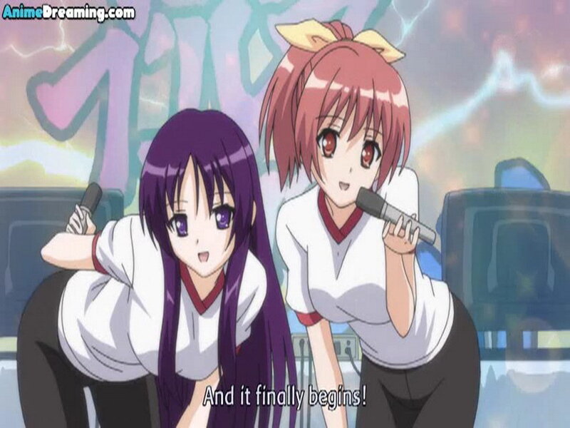 Two Anime Girls Singing — Purple